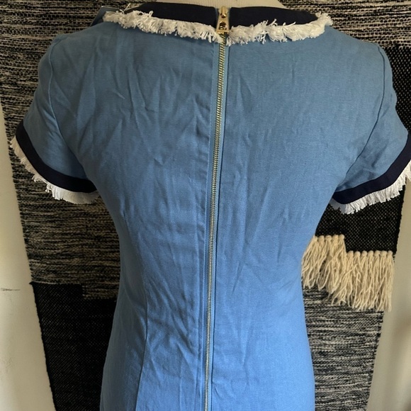 Sail to Sable blue fringe shirt dress NWT size 2 - Picture 6 of 7